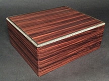Small Wooden Humidor made of Rosewood