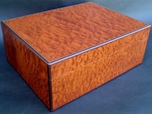 Premium Cigar Box made from Pommele Sapele