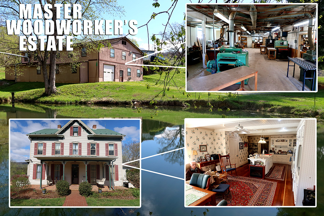 Master Woodworker’s Estate in the Blue Ridge Mountains of Western Maryland