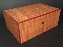 Quilted Cherry Cigar Box
